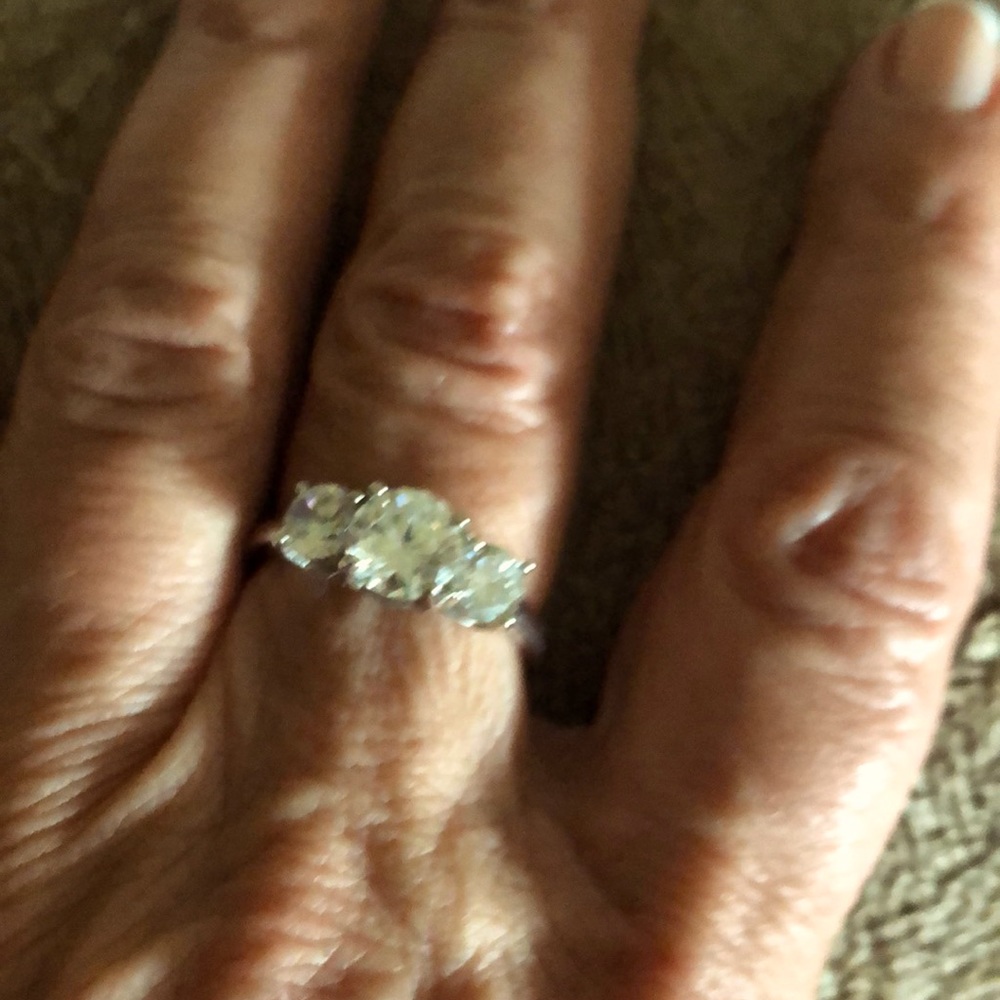 CZ 925 engagement ring